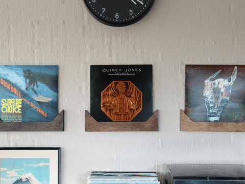 Vinyl Record Frames – Set of 3 Black Frames to display your album cover on  the Wall