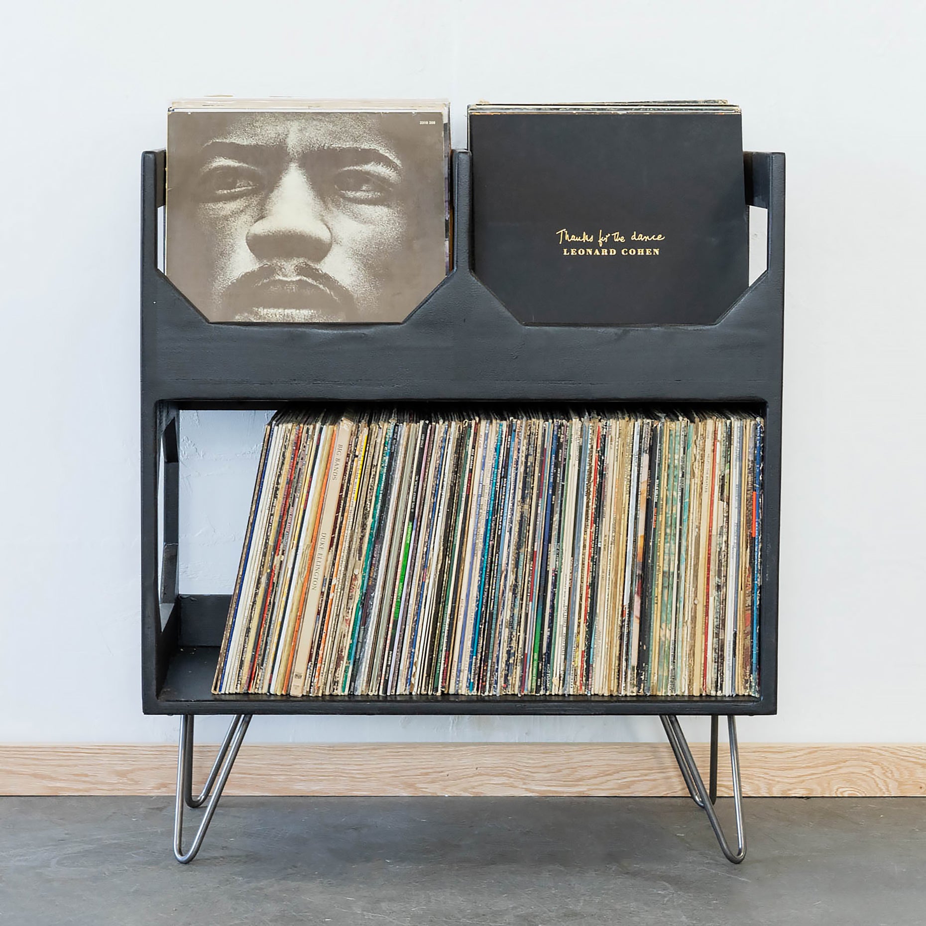The Deluxe Vinyl Record Storage WickerWoodWorks